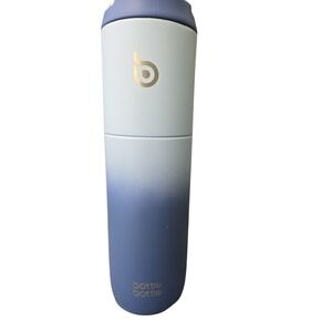 Bottle‎ Bottle Tumbler Blue White Ombre Insulated Travel Mug 26OZ